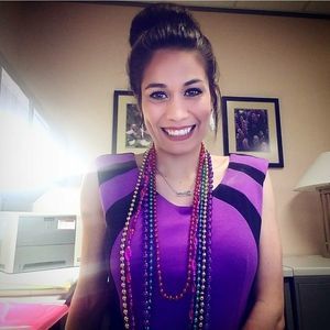Purple Black Colorblock Sleeveless Sheath Dress Bodycon Work Event Size‎ Small